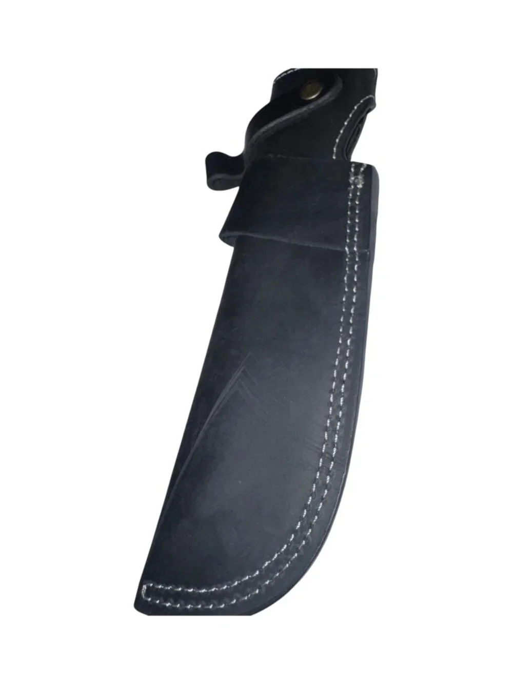 Black Leather Knife Sheath with Belt Loop